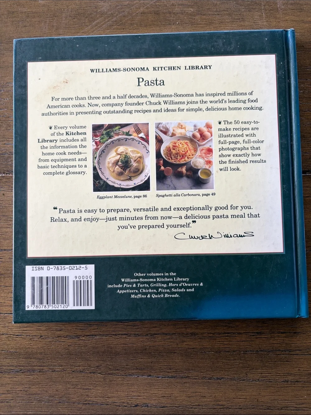 3 Vintage Williams Sonoma Kitchen Library Cookbooks - Pasta Pizza Mediterranean